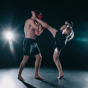front kicks called teep in combat sports